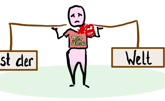 Führungskraft schultert last